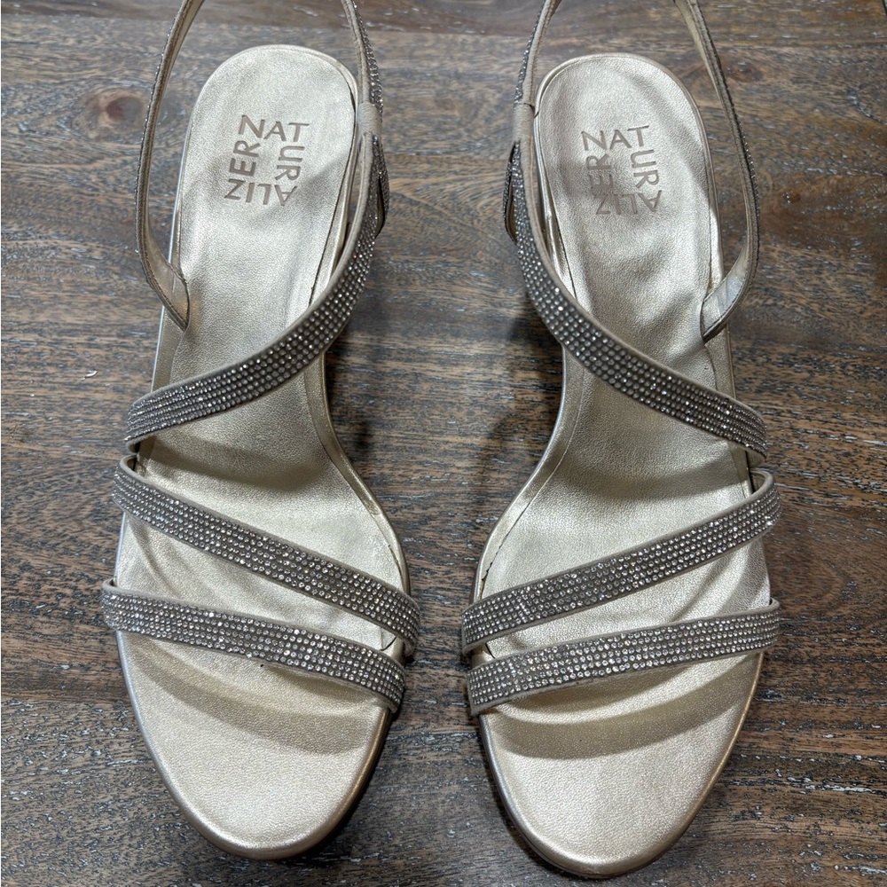 Naturalizer Gold Strappy Heels